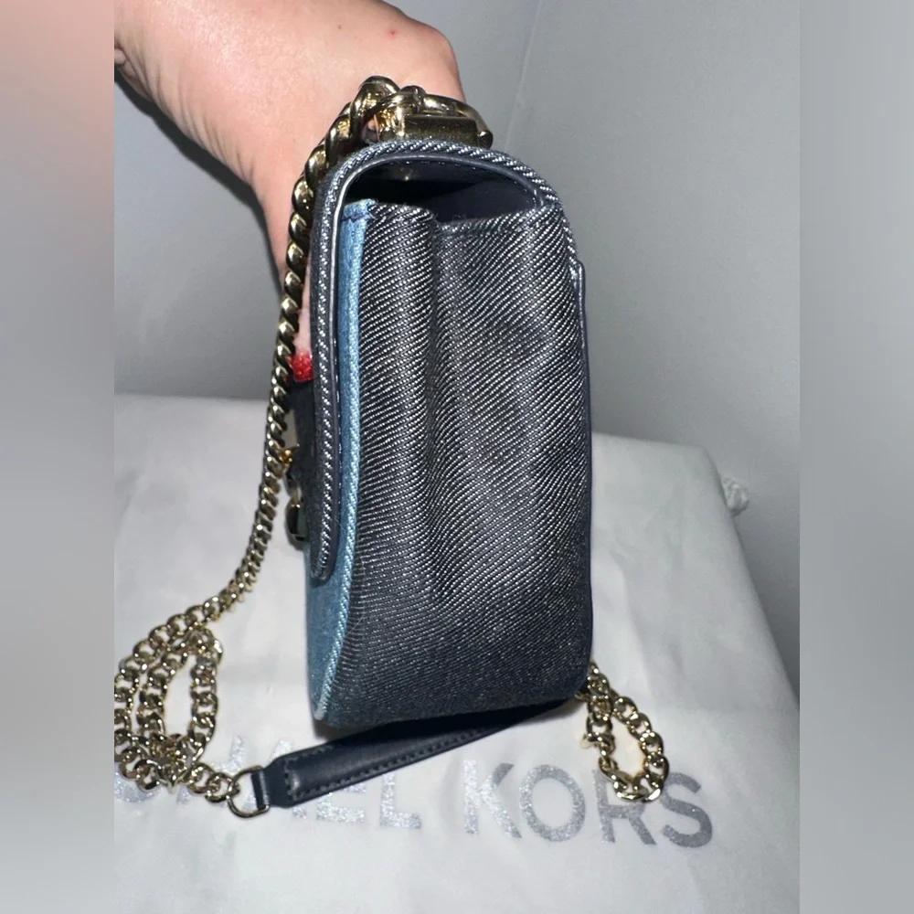 Michael Kors Sloan Small Denim crossbody! - Picture 5 of 9